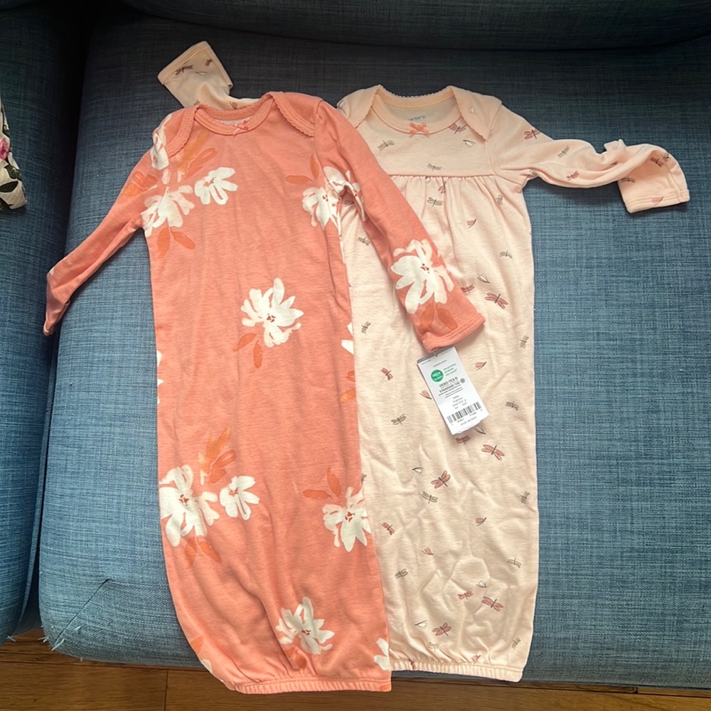 Carters 3 mos. sleep dress (2 pack)